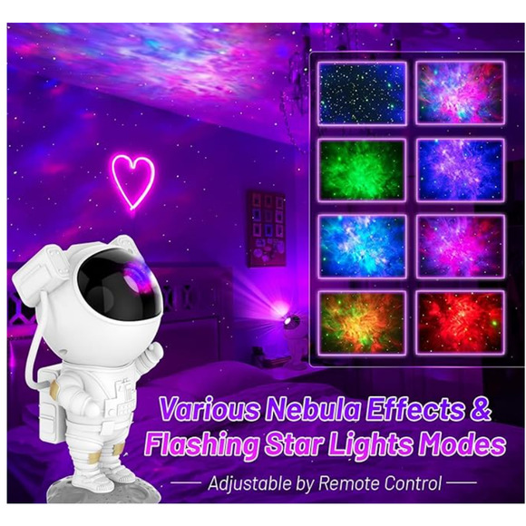 Astronaut Galaxy Projector Night Light Projector with Timer and Remote-Medium - Picture 6 of 7